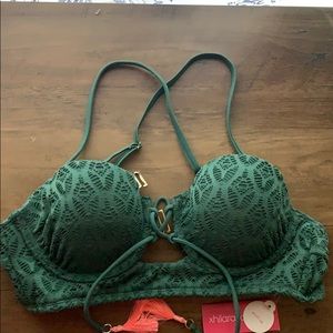 Target Swimsuit- BNWT- Size Medium. Push up/Green